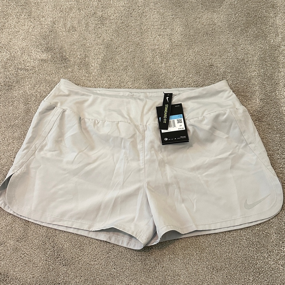 Nike Women's Light Gray Athletic Shorts
